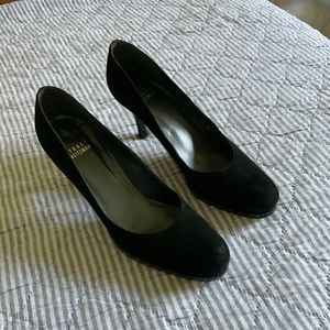 Stuart Weitzman Black Suede Pumps
